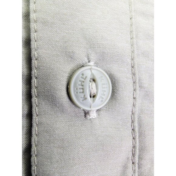 Kuhl Size XL Mens Khaki Green Nylon Polyester Back Vent Long Sleeve Logo Shirt - Picture 10 of 15